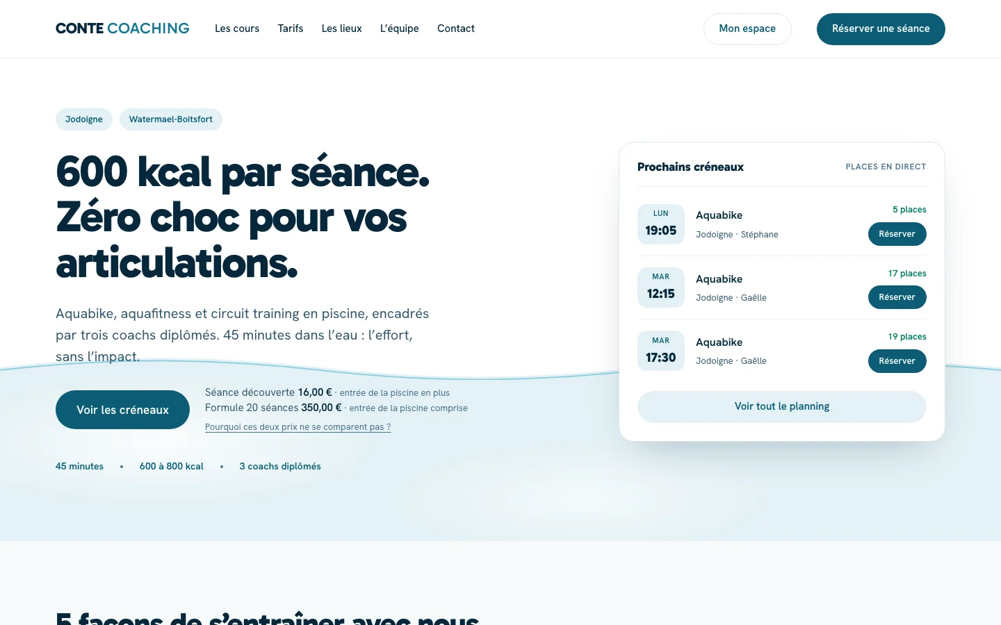 Page d’accueil de contecoaching.be