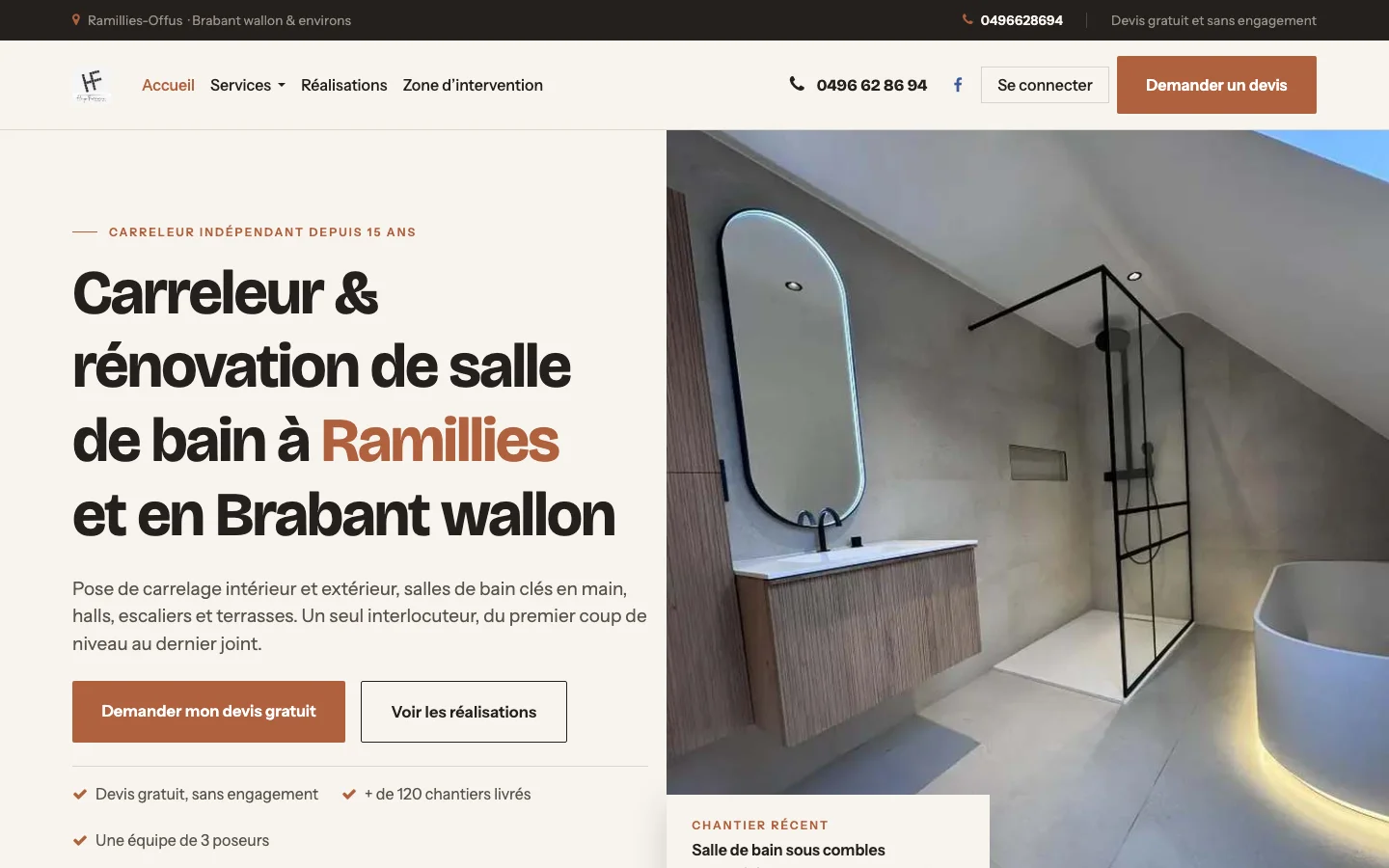 Page d’accueil de hugoferreira.be