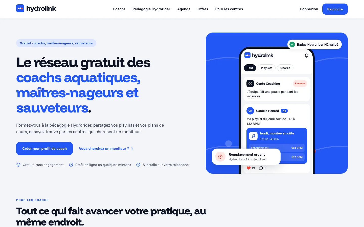 Page d’accueil de hydrolink.be