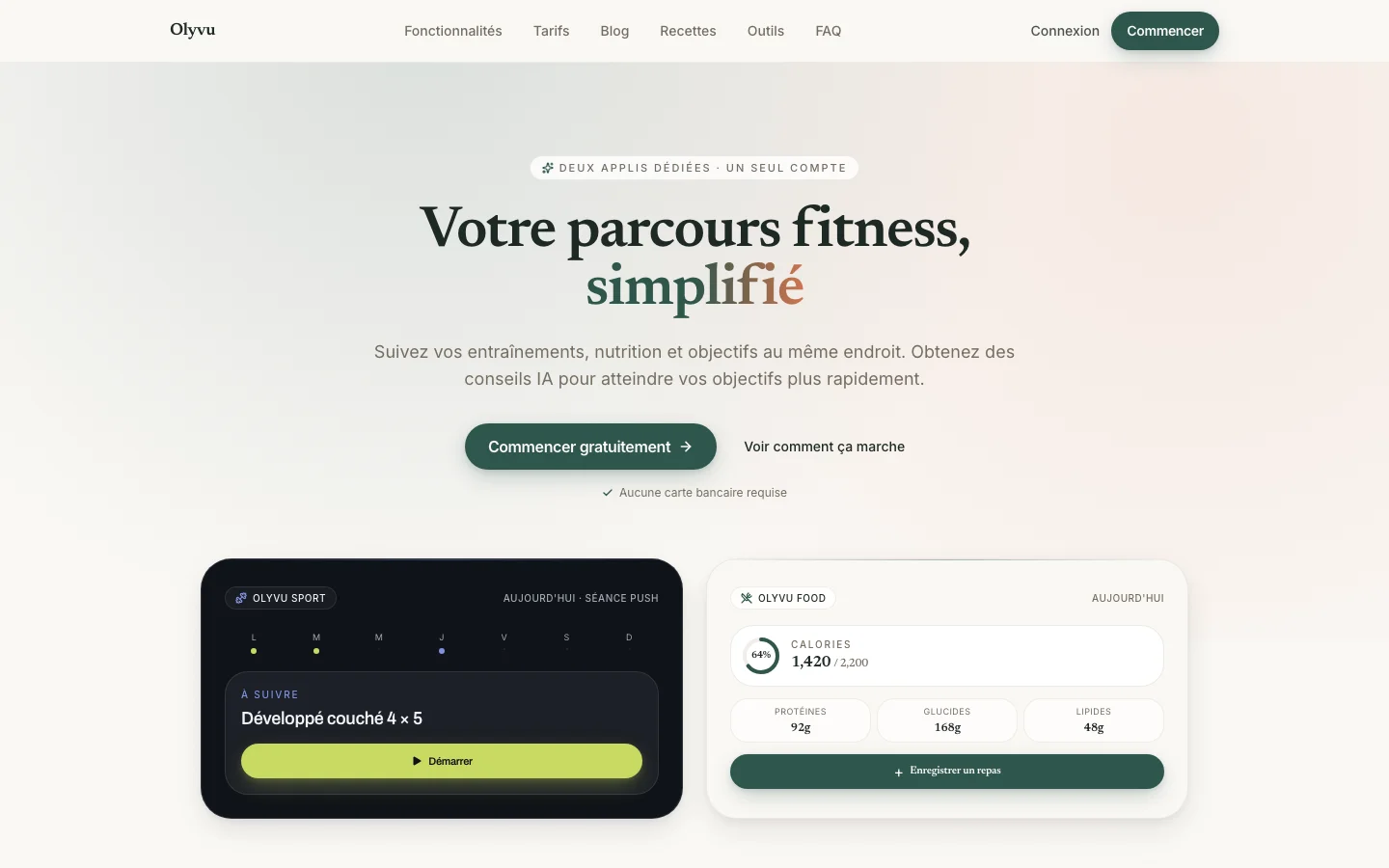 Page d’accueil de olyvu.com