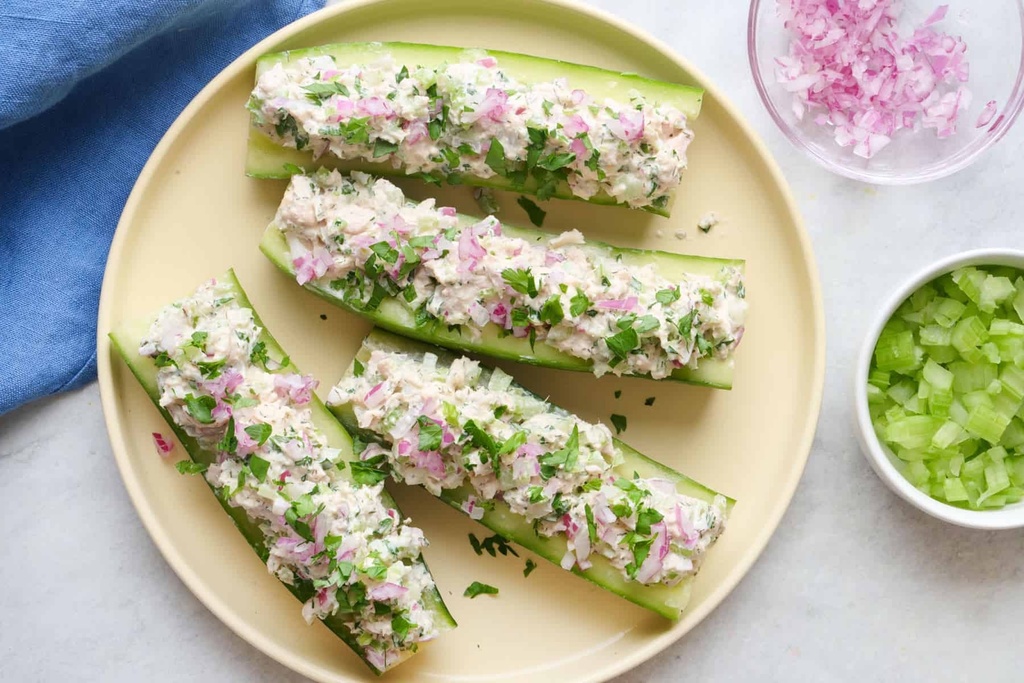 Salade de thon au concombre
